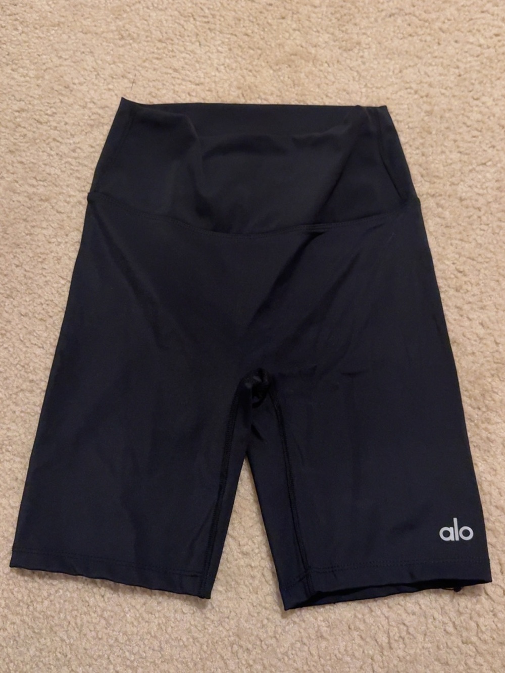 ALO Yoga Black High-Waist Bike Shorts